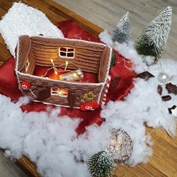 Häkelanleitung Lebkuchenhaus Weihnachtsstimmung
