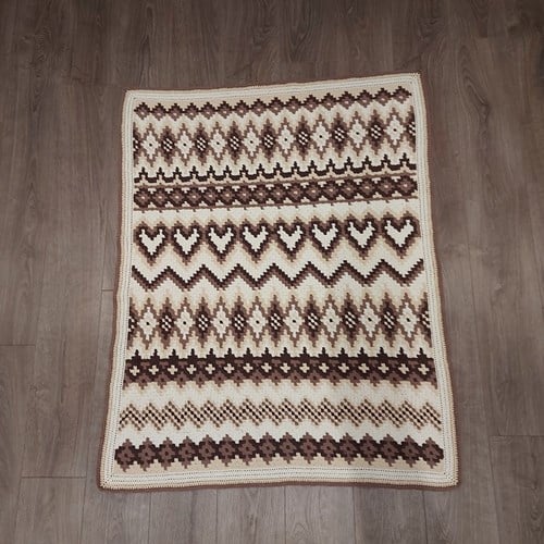 Häkelanleitung Kuscheldecke C2C