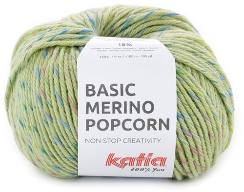 Katia Basic Merino Popcorn 202 Sali-Mehrfarbig