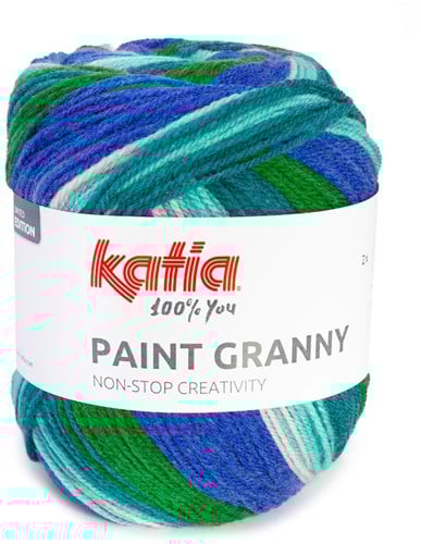 Katia Paint Granny 205 Blau-Grün-Ölfarbe