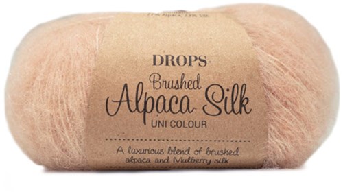 Drops Brushed Alpaca Silk Uni Colour 020 Rosa Sand