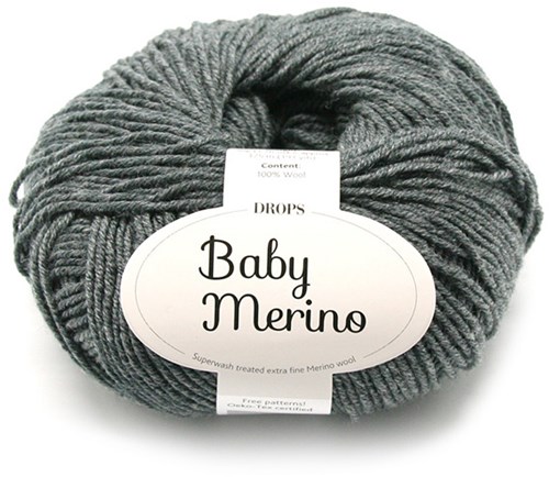 Drops Baby Merino Mix 020 Dunkelgrau