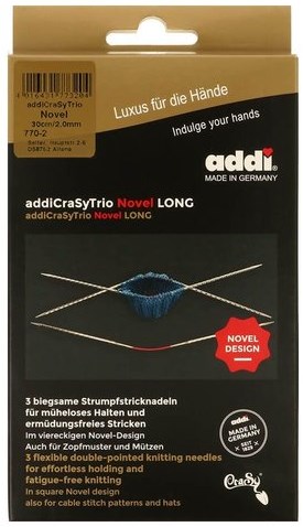 Addi CraSyTrio Novel Stricknadeln 30cm - 6.0mm