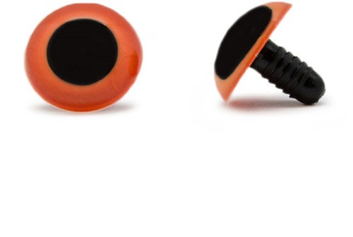 Sicherheitsaugen Orange 20mm 2 Stück