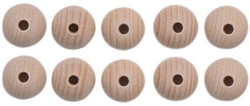 Holzperlenset 10 Stück  20 mm