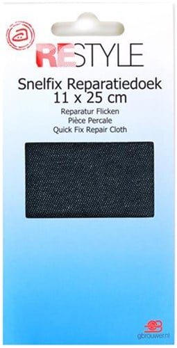 Restyle Reparatur Flicken Jeans 11 cm x 36 cm Aufbügelbar 210 Denim Blau