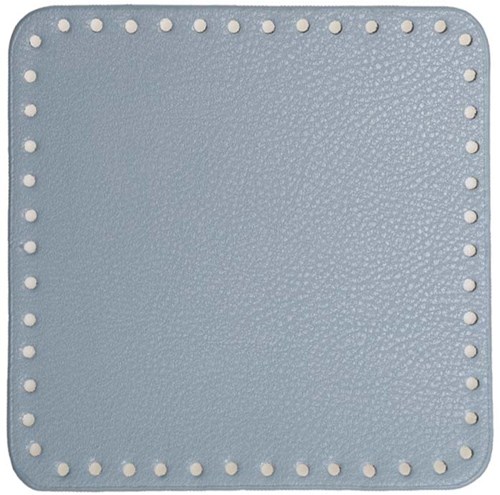 Go Handmade Kunstleder Boden 18x18cm Blue