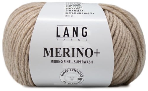 Lang Yarns Merino+ 0226 Beige Mélange