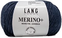 Lang Yarns Merino+ 0234 Jeans Dunkel Mélange