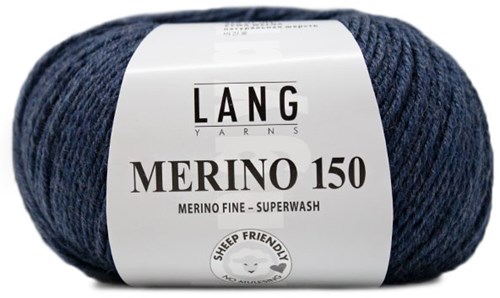 Lang Yarns Merino 150 234 Dark Jeans Mélange