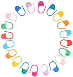 Opry Maschenmarkierer | 20 bunte Marker zum Stricken & Häkeln