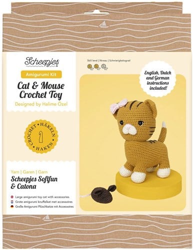 Scheepjes Amigurumikit Katze & Maus Häkeln