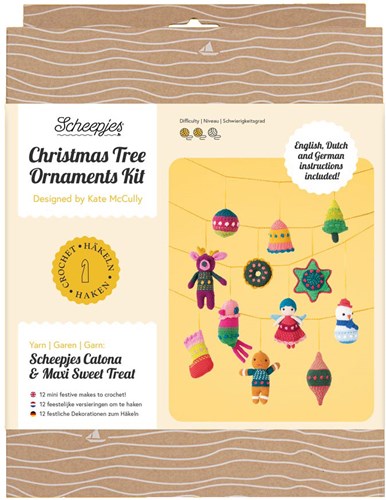 Häkelset für Weihnachtshänger von Scheepjes