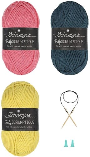 Scheepjes Anfänger-Strickset Colorblock-Schal-3