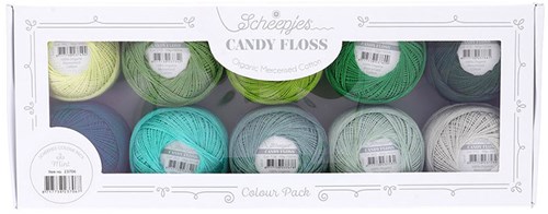 Scheepjes Candy Floss colour pack 10x20 gramm Mint-2