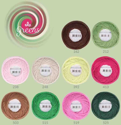 Scheepjes Candy Floss colour pack 10x20gr Greens-2