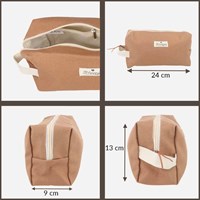 Scheepjes Beutel für Zubehör 24x13x9cm braun-3