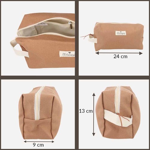Scheepjes Beutel für Zubehör 24x13x9cm braun-3
