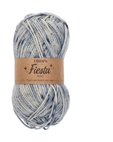 Drops Fiesta Print 24 Washed Denim
