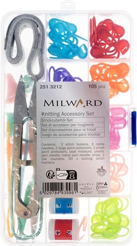 Milward Strickzubehör-Set mit 90 Maschenmarkierern