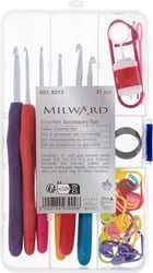 Milward Häkelzubehör-Set Softgrip-Nadeln & Zubehör in Aufbewahrungsbox