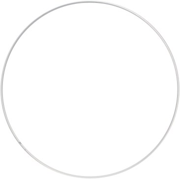 Metall-Ring 25cm - Weiß