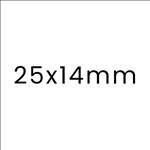 25 x 14 mm