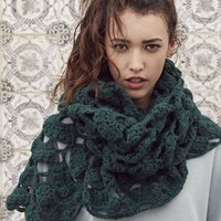 Wooladdicts Unique Mosaic Schal Häkelpaket 1 Light Grey Mélange-2