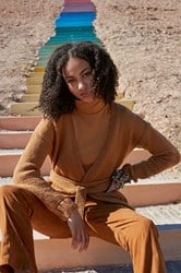 Strickanleitung Thankful Treat Strickjacke mit  Gürtel