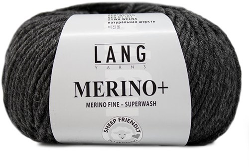 Lang Yarns Merino+ 0270 Dunkelgrau Mélange