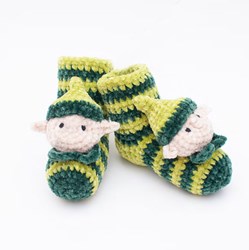 Sockirumi Weihnachtself Baby Häkelanleitung