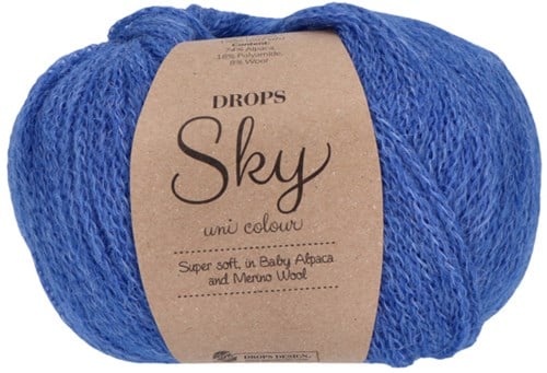 Drops Sky Uni Colour 029 Kobaltblau