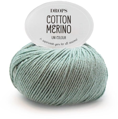 Drops Cotton Merino Uni Colour 29 Seegrün