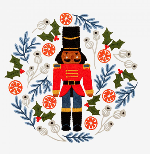 Weihnachten Nussknacker Stickmuster