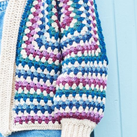 Stylecraft Granny Hexagon Cardigans Häkelanleitung-2