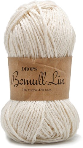 Drops Bomull-Lin Uni Colour 02 Natur