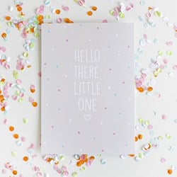 Wollplatz Postkarte - Hello there, little one!