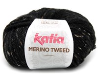 Katia Merino Tweed 309 Schwarz-Grau