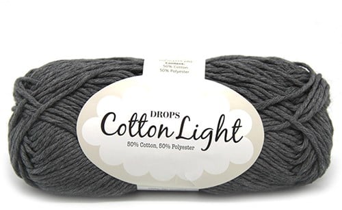 Drops Cotton Light Uni Colour 030 Dunkelgrau