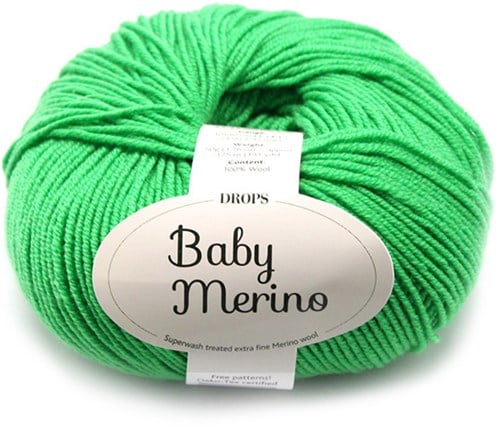 Drops Baby Merino Uni Colour 031 Knallgrün