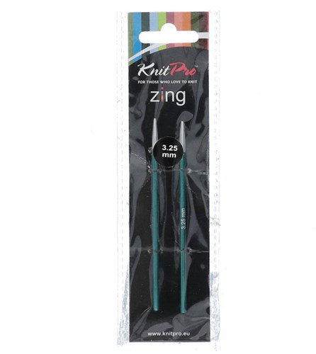 KnitPro Zing Kurze Austauschbare Rundstricknadeln 3,25 mm
