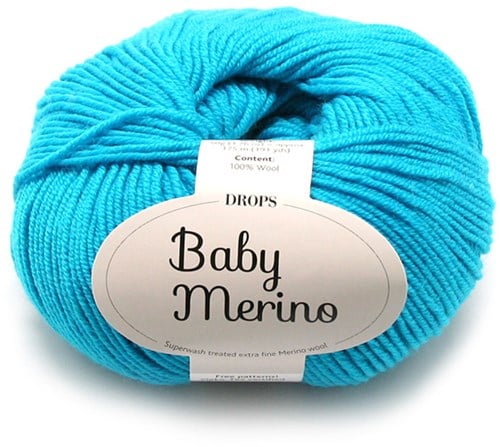 Drops Baby Merino Uni Colour 032 Türkis