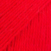 Drops Flora Uni Colour 33 Knallrot-2