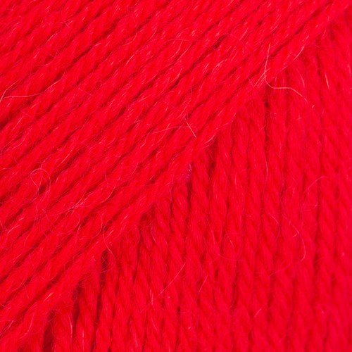 Drops Flora Uni Colour 33 Knallrot-2