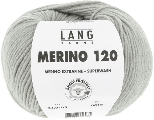 Lang Yarns Merino 120 0103 Hellgrau