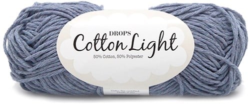Drops Cotton Light Uni Colour 034 Jeansblau