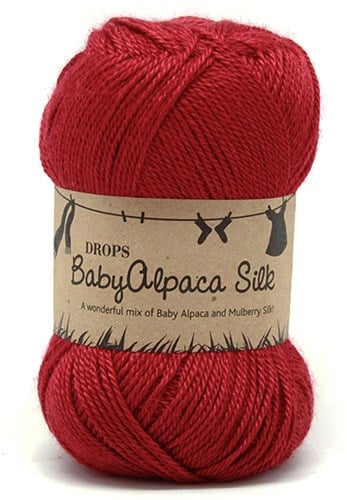 Drops BabyAlpaca Silk Uni Colour 3609 Rot