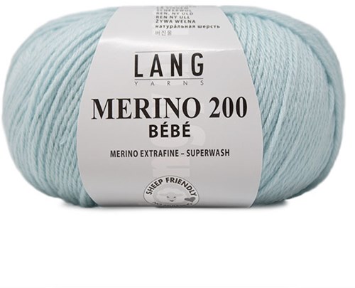 Lang Yarns Merino 200 Bebe 0371 Eisblau