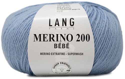 Lang Yarns Merino 200 Bebe 0372 Hellblau