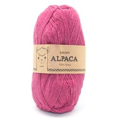 Drops Alpaca Uni Colour 3770 Dunkelrosa